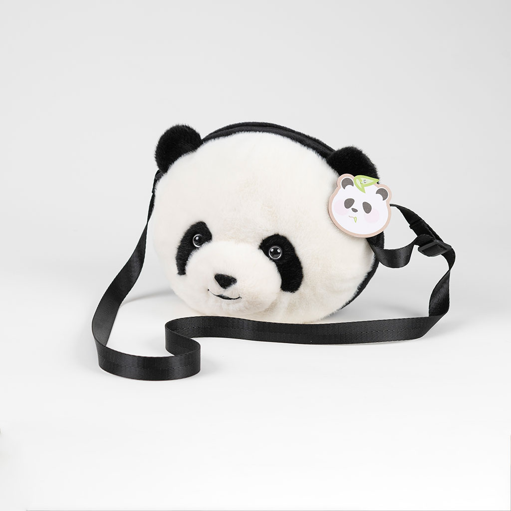 Adorable Plush Panda Crossbody Purse - Fuzzy Kawaii Shoulder Bag & Statement Accessory, Available in Chic Chain or Everyday Crossbody Styles
