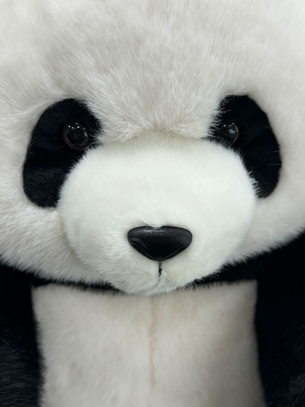 Hua Hua the Panda Plush - Large 16-Inch Stuffed Animal in a Playful Curled-Up Pose, Ultra-Soft & Cuddly Realistic Panda Toy for Gifts