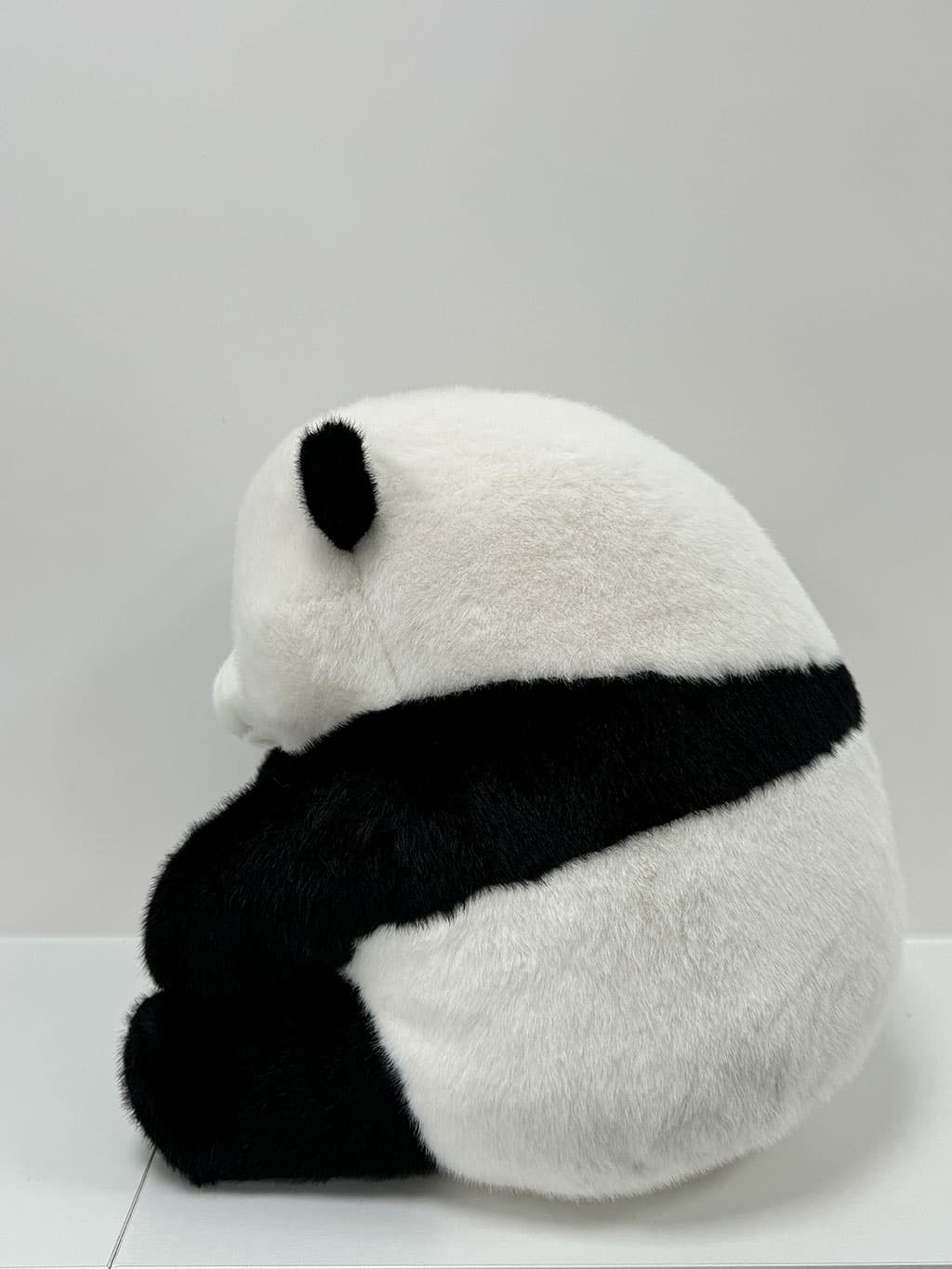Hua Hua the Panda Plush - Large 16-Inch Stuffed Animal in a Playful Curled-Up Pose, Ultra-Soft & Cuddly Realistic Panda Toy for Gifts