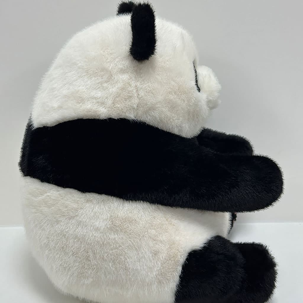 Fei Yun the Panda Plush Toy Set | Lifelike Stuffed Animal with 2 Fun Accessories (Bamboo & Dumbbell) for Play and Gifting