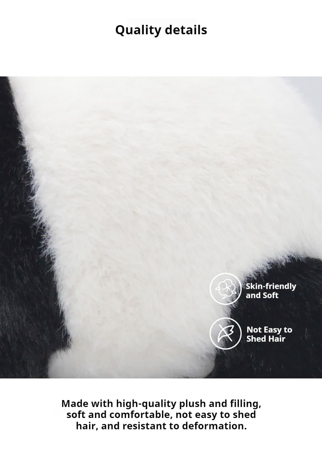 The panda's cute and round back view