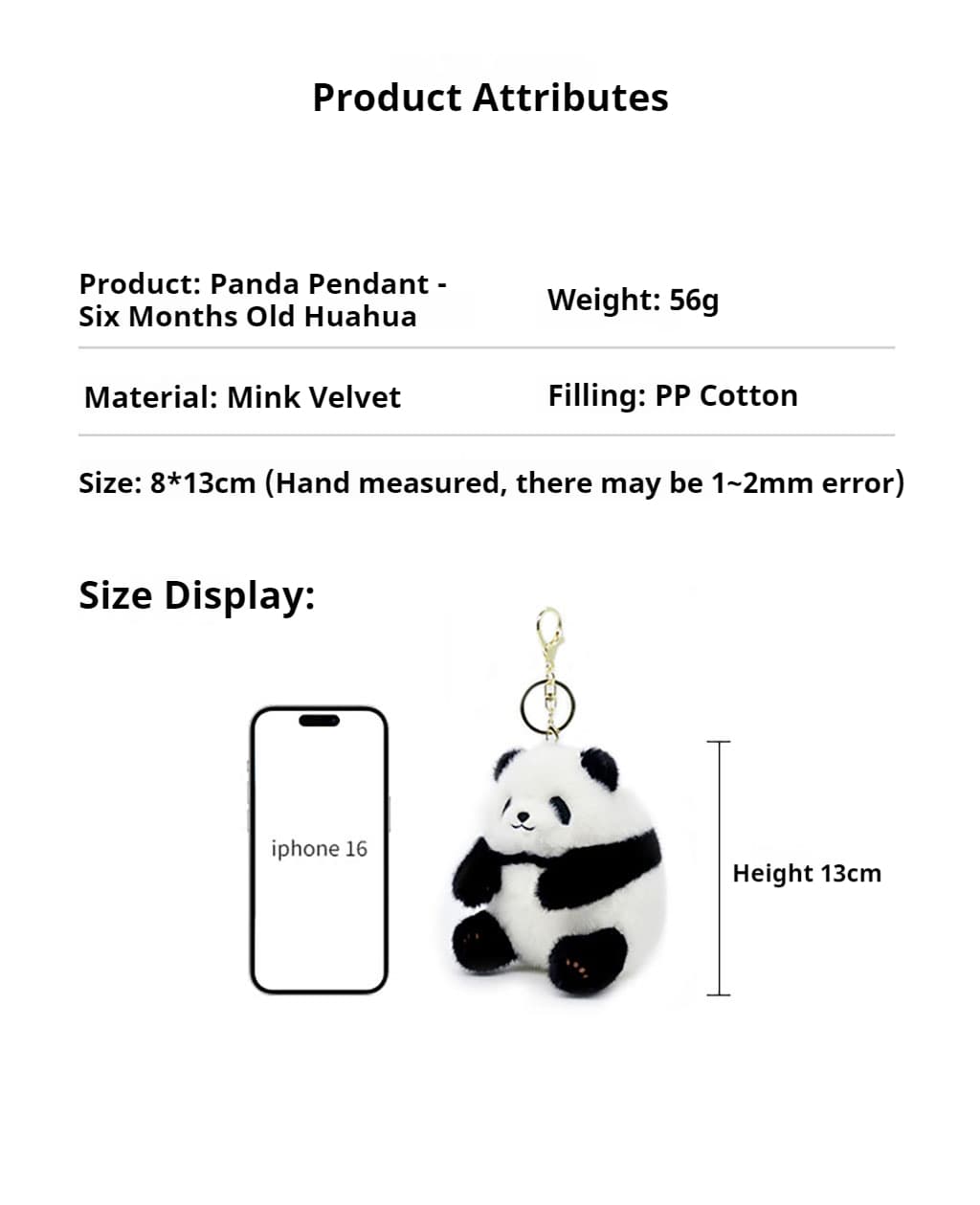 Panda charm as a perfect gift